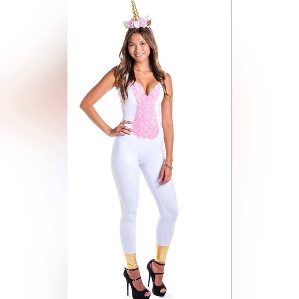 Tipsy Elves White and Pink Unicorn Costume